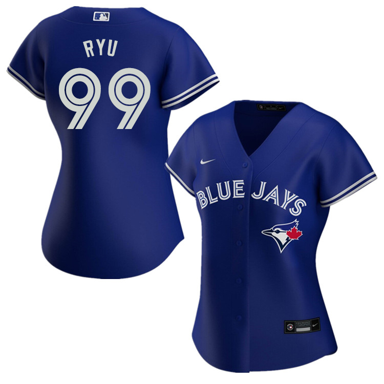 Nike Women #99 Hyun-Jin Ryu Toronto Blue Jays Baseball Jerseys Sale-Blue